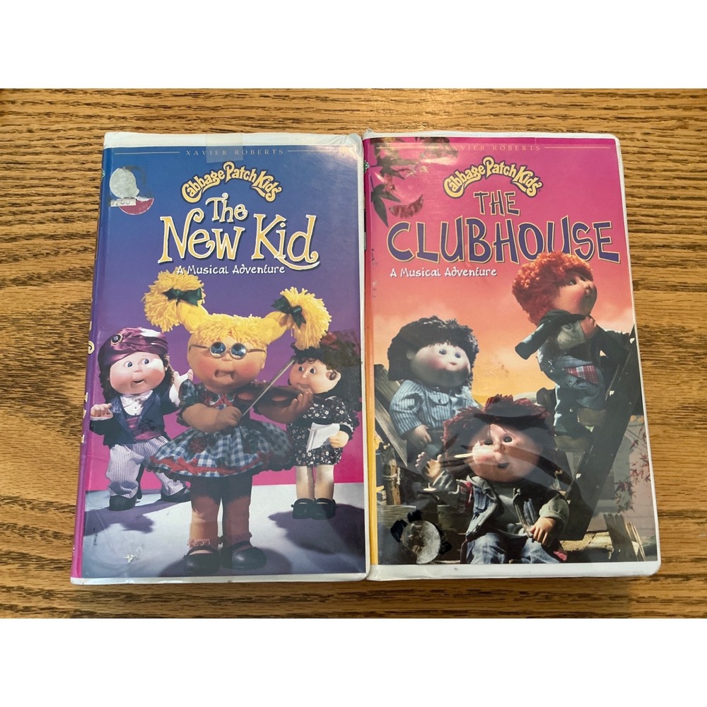 Cabbage Patch Kids VHS Lot The New Kid The Clubhouse Musical Adventure Vintage